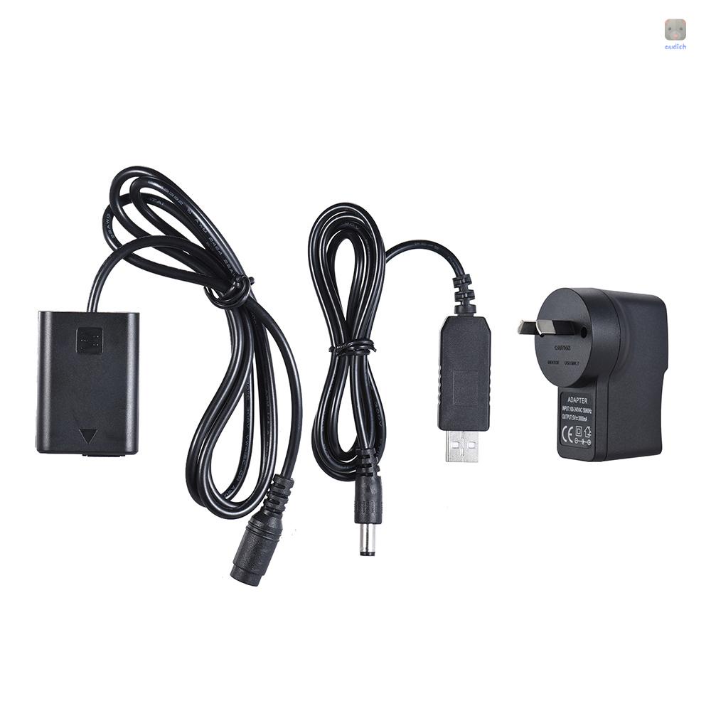 Dây Cáp Nguồn USB Andoer NP-FW50 + Phích Cắm 5V 3A AC-PW20 Thay Thế Chuyên Dụng Cho NEX-3 / 5 / 6 / 7 Series A33 A37 A35 A55 a7 a7R a7II A6000 A6300