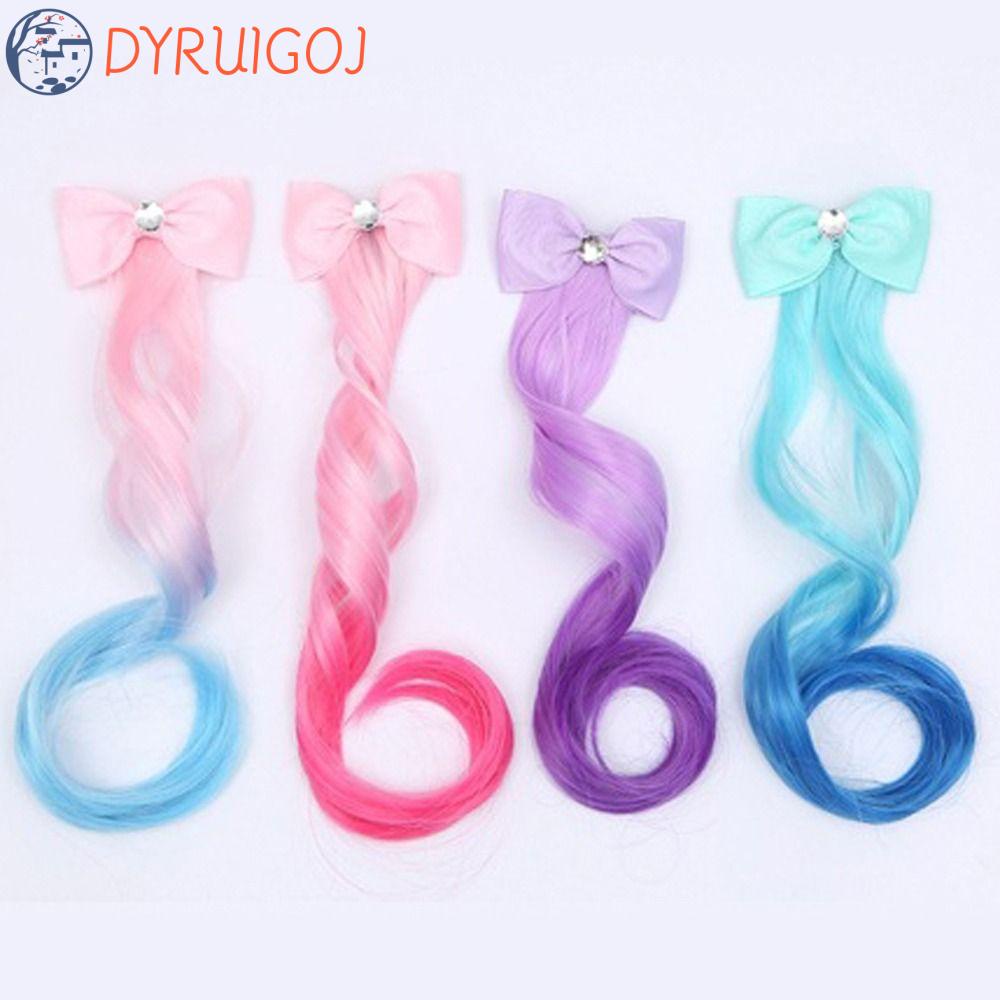 Tóc Giả Bồng Bềnh Nhiều Màu Sắc Dễ Thương Chất Lượng Cao Dành Cho Bé Gái