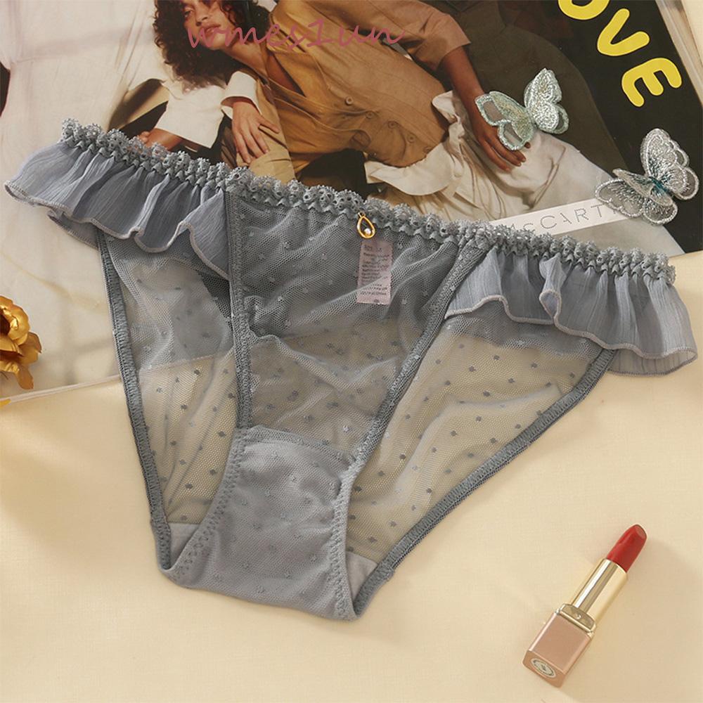 Quần Lót Ren Lưới Trong Suốt Lưng Thấp WMES15H