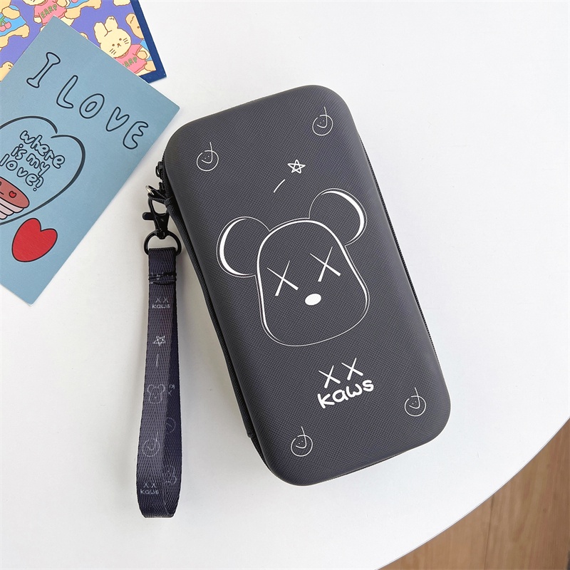 Túi Đựng Tai Nghe / Cáp Sạc USB Có Khóa Kéo Họa Tiết Hoạt Hình Dễ Thương