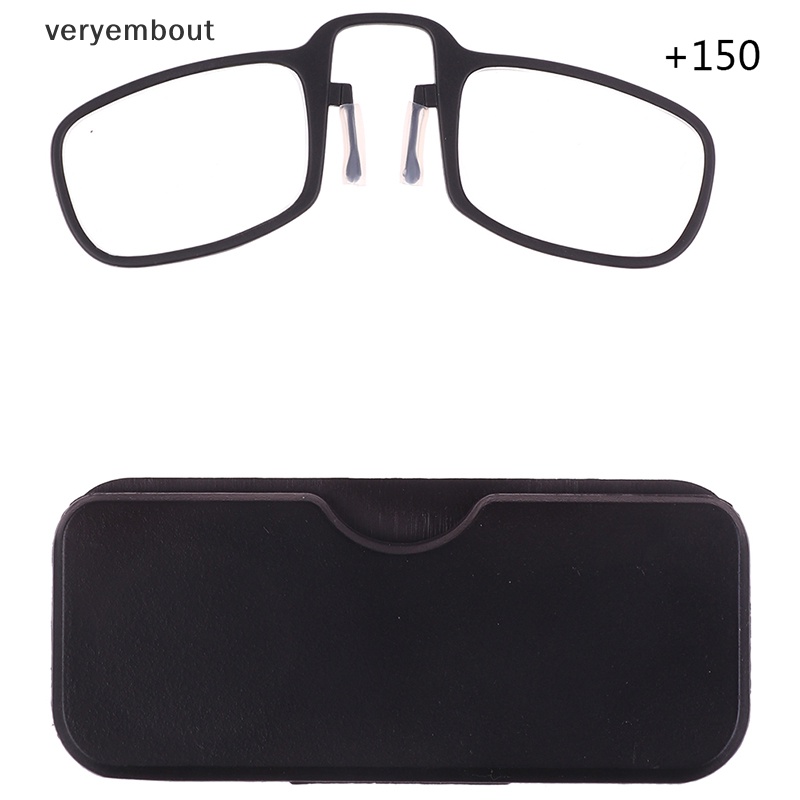 1 Bộ Kính Đọc Sách Có Kẹp Mũi + 1.5 / 2.0 / 2.5 n