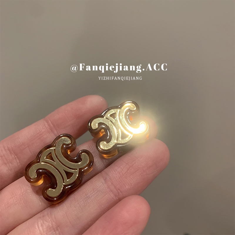 Mới Bông Tai Họa Tiết Da Báo Thời Trang Cao Cấp Cho Nữ