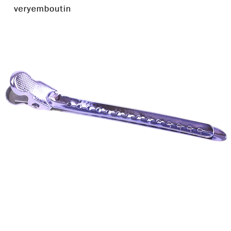 Set 6 Kẹp Mỏ Vịt Bằng Kim Loại Chuyên Dụng Cho Salon Làm Tóc