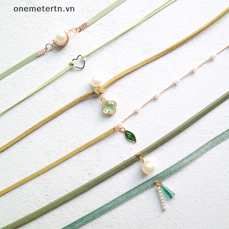 Vòng Cổ Choker Vải Nhung Mặt Hình Trái Tim Dễ Thương Cho Nữ