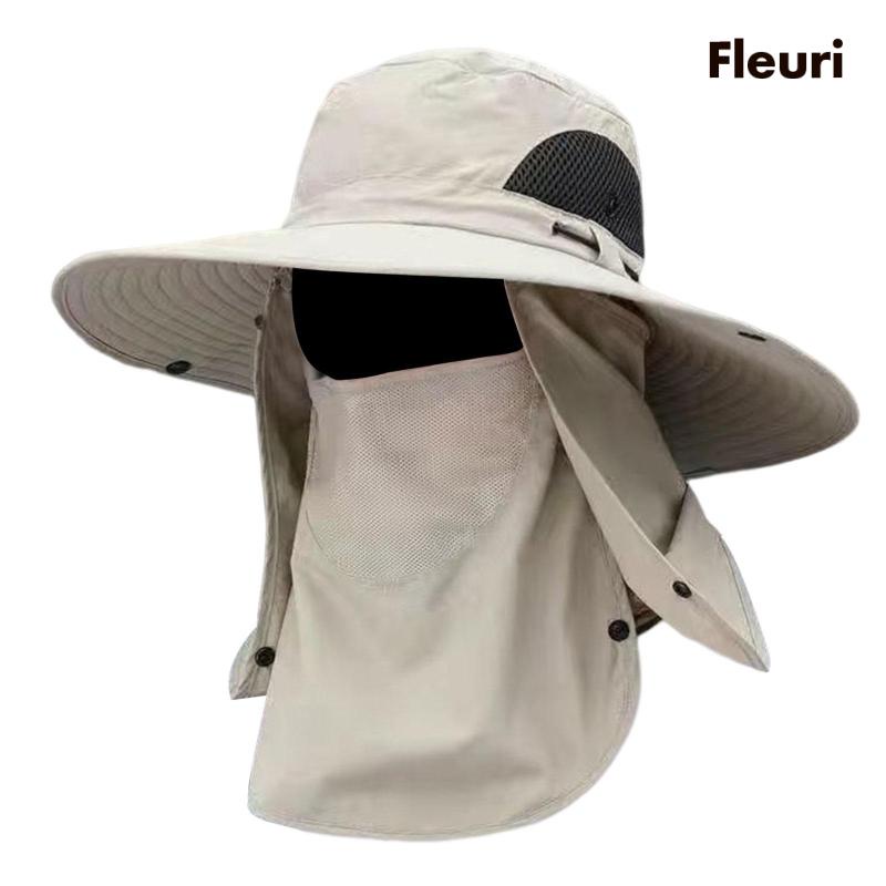 Mũ Câu Cá / Đi Biển Có Tấm Che Cổ Có Thể Tháo Rời Unisex