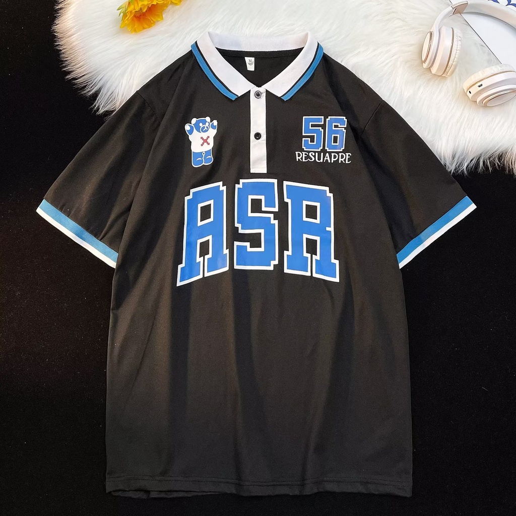 Áo Thun Tay Lỡ Dáng Rộng In Chữ Và Số Thời Trang Mùa Hè 2023POLO Dễ Phối Đồ Phong Cách Mới Cho Nam