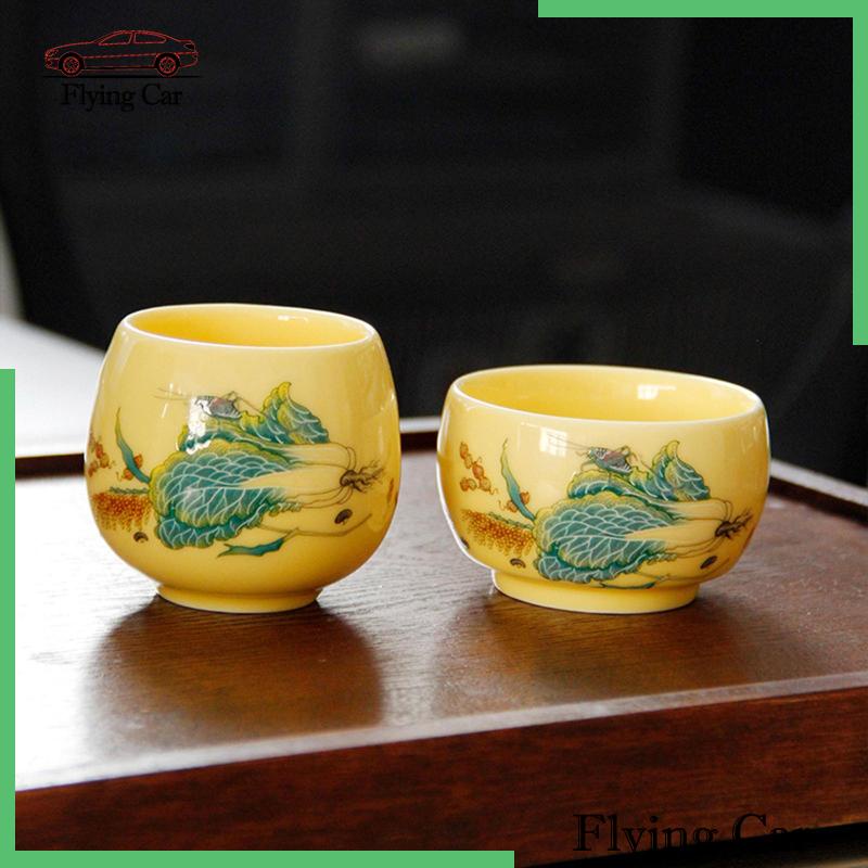 Cốc Uống Trà Bằng Sứ Handmade Phong Cách Trung Hoa Cho Gia Đình / Văn Phòng Lzdjfmy2