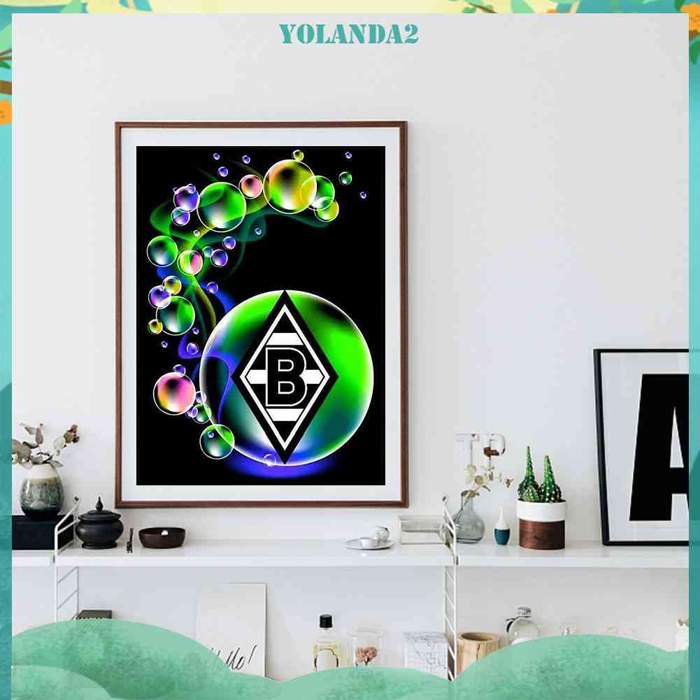 Bộ Tranh Đính Đá 5D Toàn Diện Họa Tiết Logo Độc Đáo DIY Dùng Trang Trí Nhà Cửa