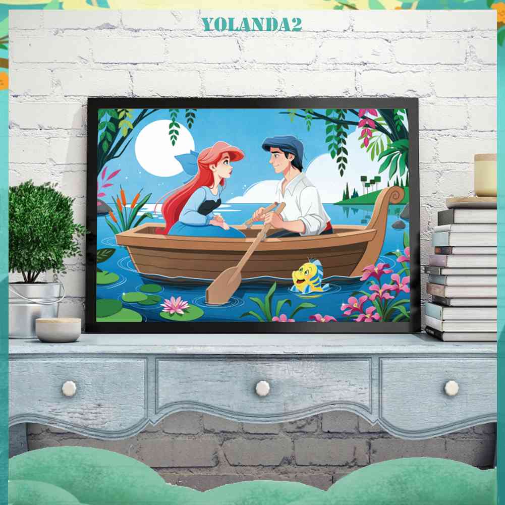 Bộ Tranh Đính Đá 5D Họa Tiết Hoạt Hình Độc Đáo DIY Dùng Trang Trí Nhà Cửa