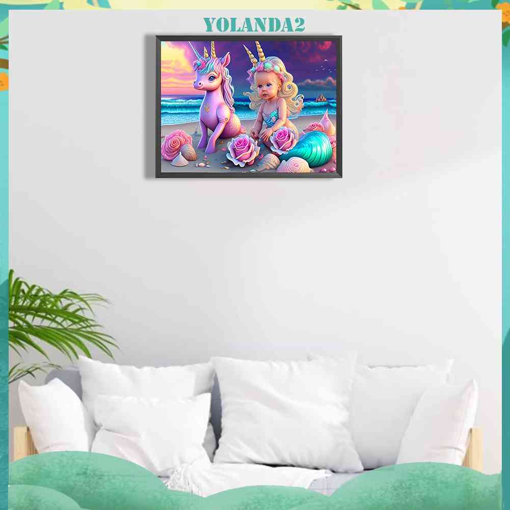 Tranh Đính Đá Kim Cương Toàn Bộ 5D DIY Hình Vẽ Trẻ Em Trang Trí Nhà Cửa