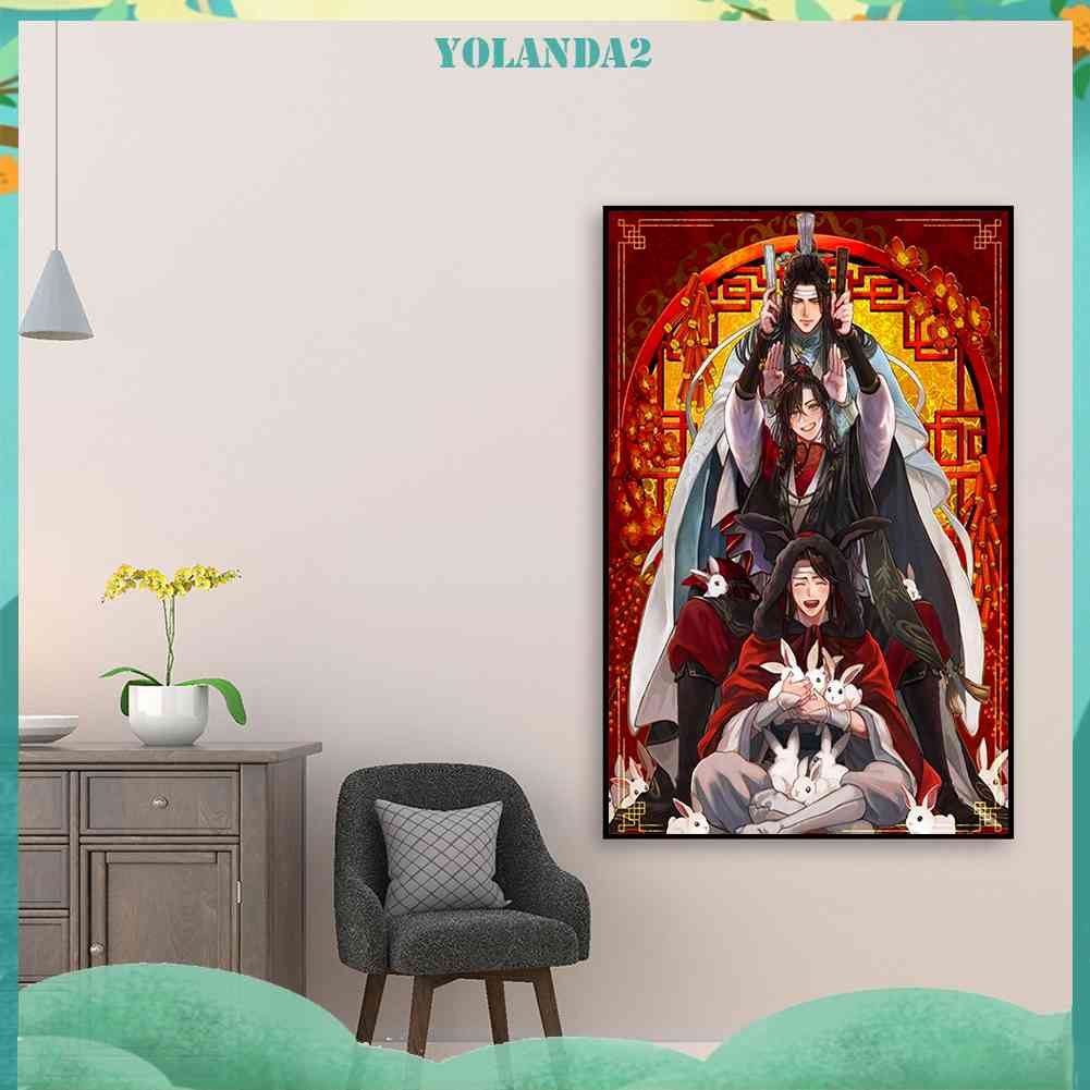 Bộ Tranh Đính Đá 5D Họa Tiết Hoạt Hình Độc Đáo DIY Dùng Trang Trí Nhà Cửa