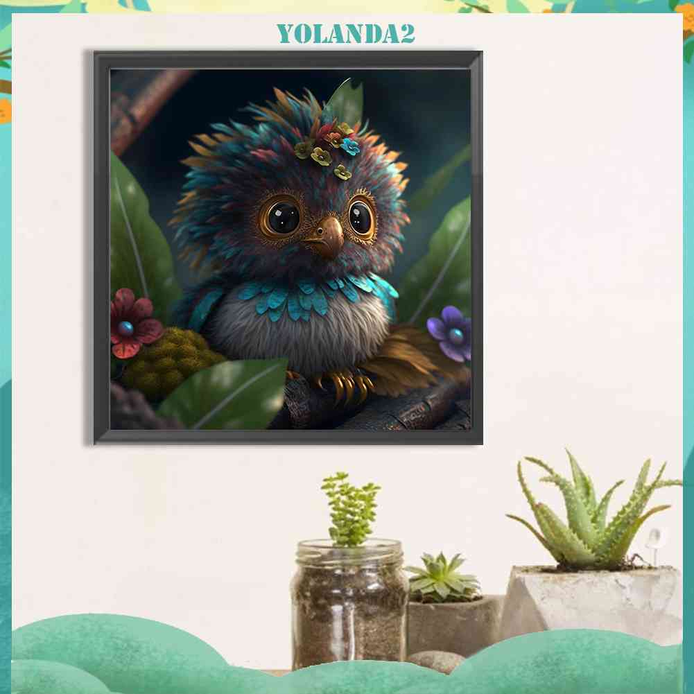 Tranh Đính Đá Kim Cương Toàn Bộ 5D DIY Hình Vẽ Con Cú