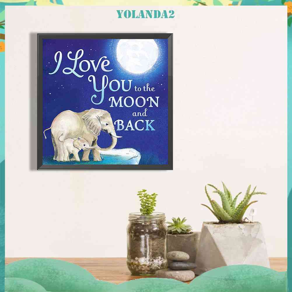 Bộ Tranh Đính Đá 5D Tự Làm Toàn Diện Họa Tiết Mẹ Và Con Trai