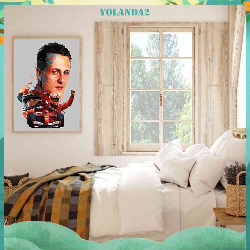 Tranh Đính Đá Kim Cương Toàn Bộ Hình Vẽ Michael Schumacher