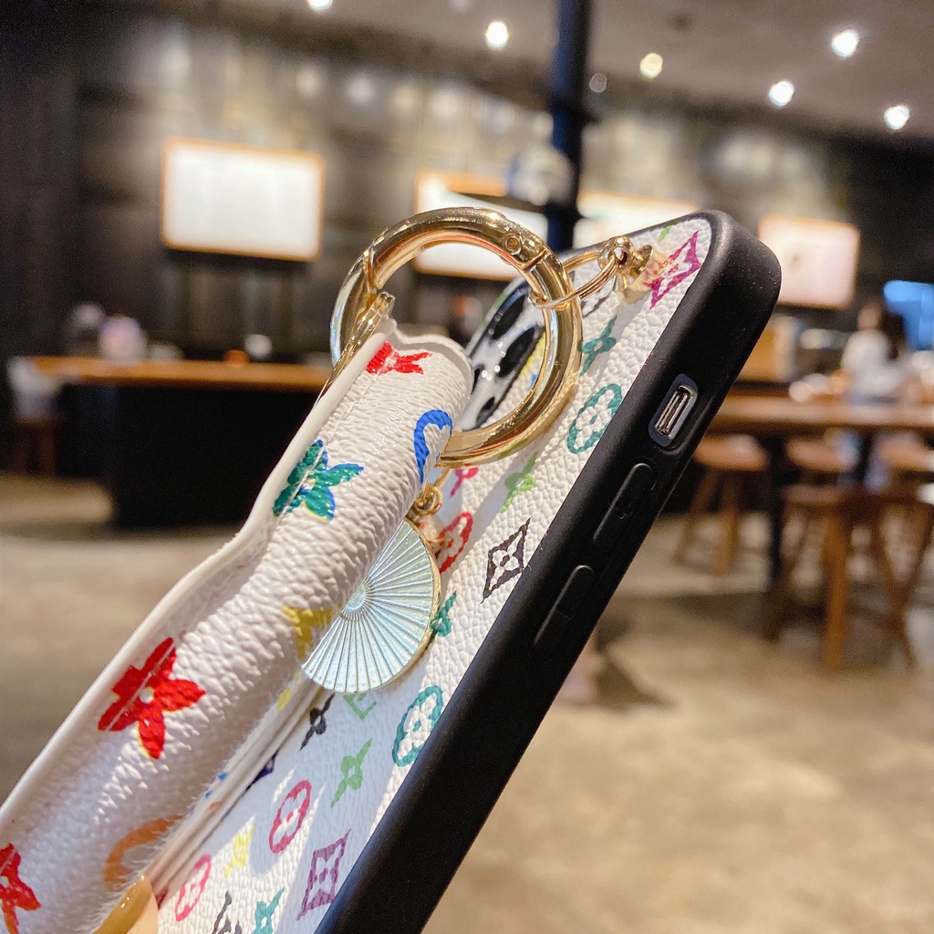 Ốp Điện Thoại Da Có Dây Đeo Sang Trọng Hợp Thời Trang Cho iPhone 14Pro Max 13promax 12 11