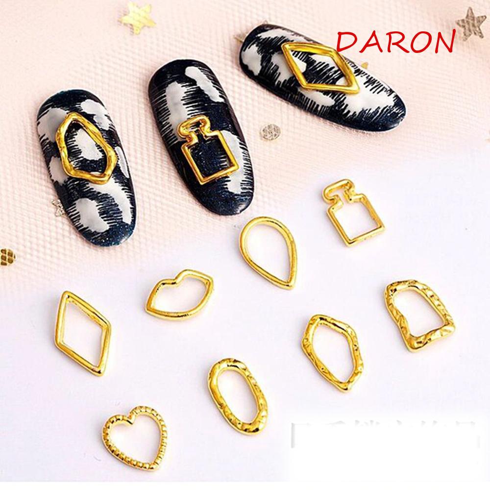 Set 20 Hình Dán Móng Tay 3D Khung Hợp Kim Nhôm