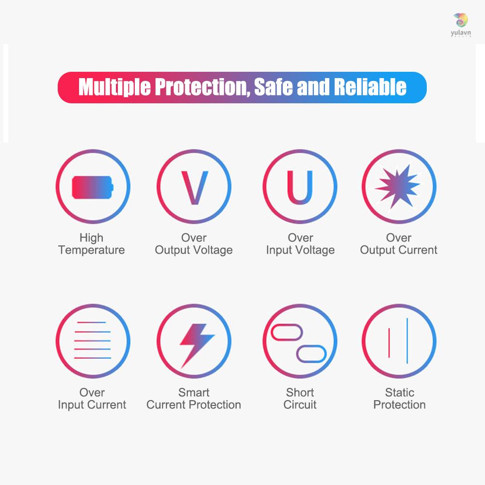 Bộ Chuyển Đổi Nguồn Điện AC Sang DC 30W Với Cổng USB 5V 2.1A 3V - 12V Với 8 Đầu Chuyển Đổi DC Dành Cho Gia Đình