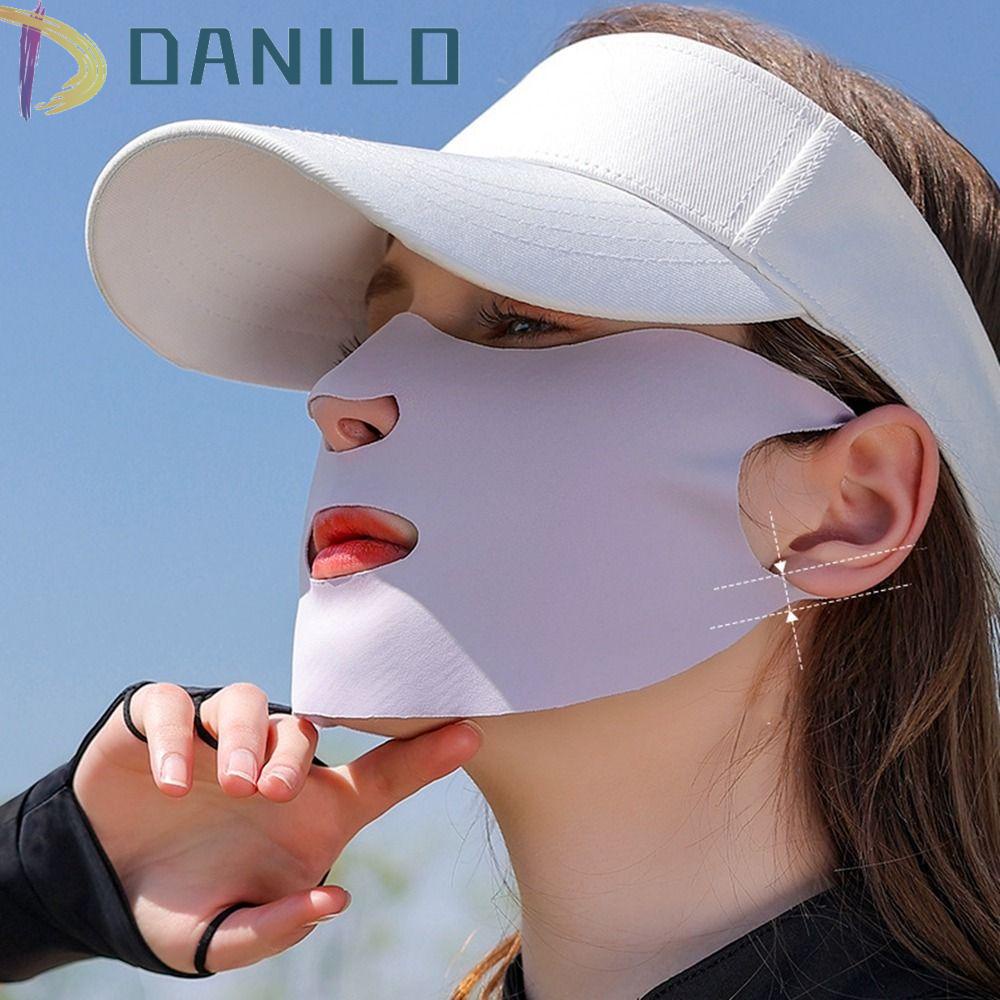 Danilo Khăn Che Mặt Vải Lụa Co Giãn Chống Nắng / Tia UV Thời Trang Mùa Hè Cho Nam