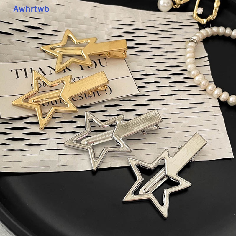 Kẹp Tóc Hình Ngôi Sao Nhiều Màu Sắc Lấp Lánh Bằng Hợp Kim Dễ Thương Cho Bé Gái Mới