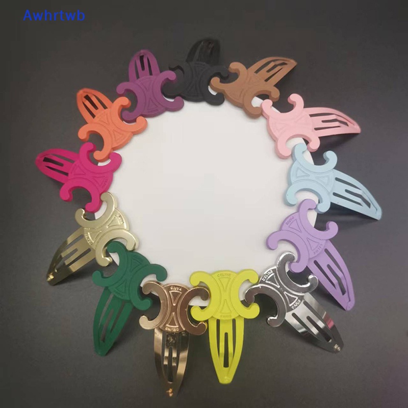 Kẹp Tóc Kim Loại Màu Vàng 8cm Phong Cách Hàn Quốc Cho Nữ Mới