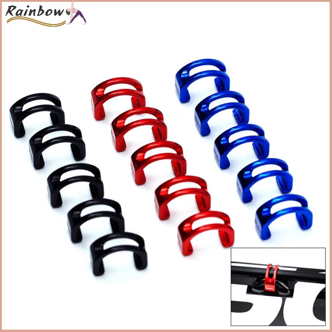 Set 5 Khóa Cố Định Dây Xe Đạp Leo Núi Hình Chữ C Bằng Hợp Kim Nhôm