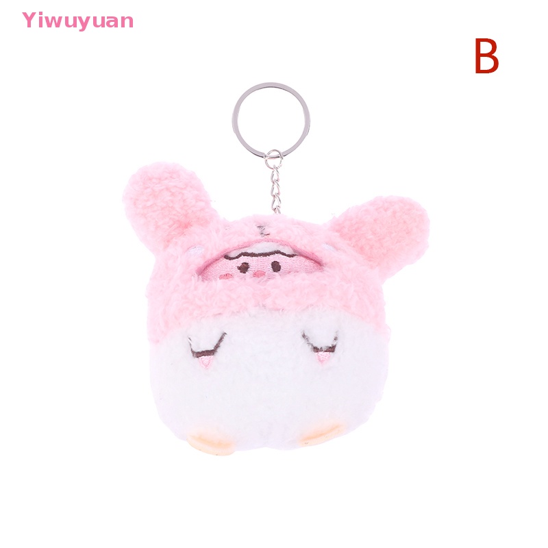 Búp Bê Nhồi Bông Hình Thỏ Gà Sáng Tạo 10CM Trang Trí Ba Lô / Móc Khóa Xe Hơi Mới