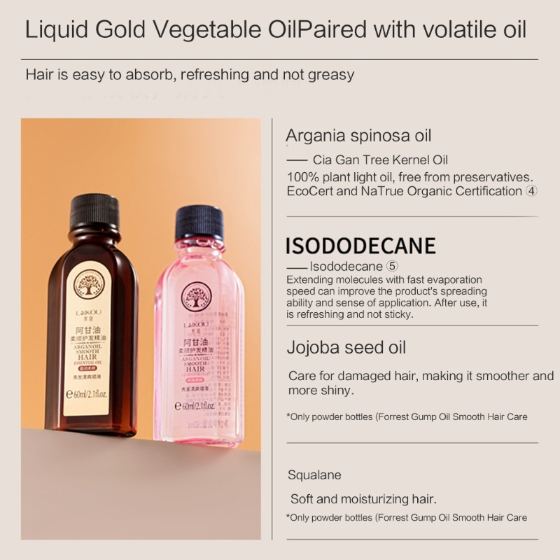 Set 2 Chai Tinh Chất Nuôi Dưỡng Chân Tóc 60ml + 100ml Tiện Dụng