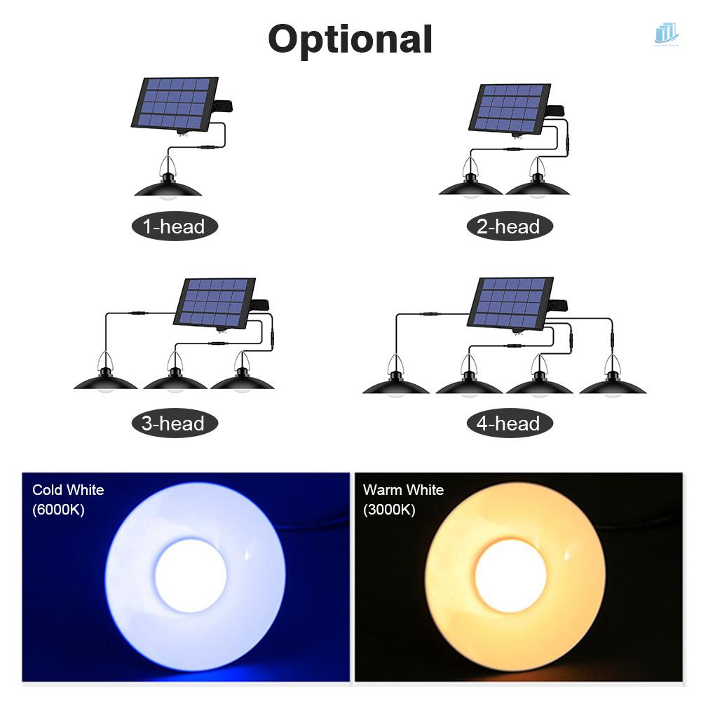 (s2mwvn) Đèn LED Năng Lượng Mặt Trời Hai Đầu Chống Thấm Nước Có Thể Sạc Lại Treo Sân Vườn