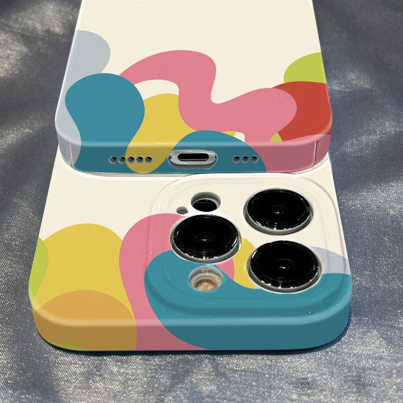 Ốp Điện Thoại Cứng Siêu Mỏng Hình Mặt Cười Đơn Giản Cho Iphone14Promax12Xr13 CU4N 11