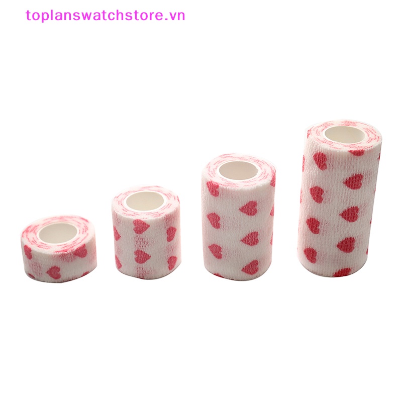 Băng Quấn Thể Thao Co Giãn Tự Dính Hình Trái Tim Màu Trắng