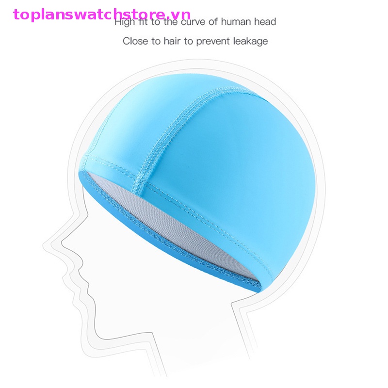 Mũ Bơi Thể Thao Bằng Vải PU Co Giãn Chống Nước Bảo Vệ Tai