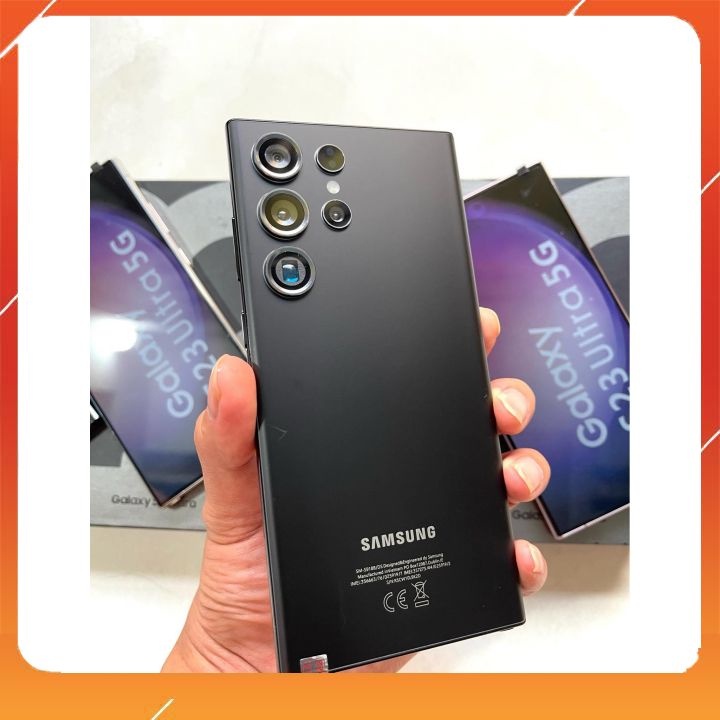 Điện thoại Samsung Galaxy S23 Ultra bản ram 8gb cấu hình 256gb tình trạng máy đẹp 98% đủ hộp bảo hành 1 năm