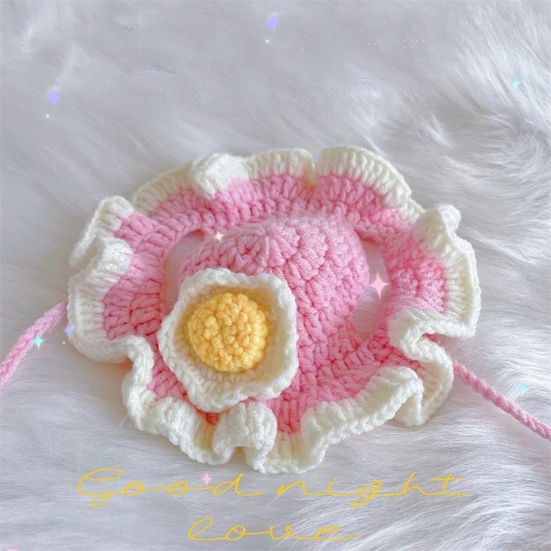 Mũ Đan Len Co Giãn Hình Động Vật Dễ Thương Cho Thú Cưng