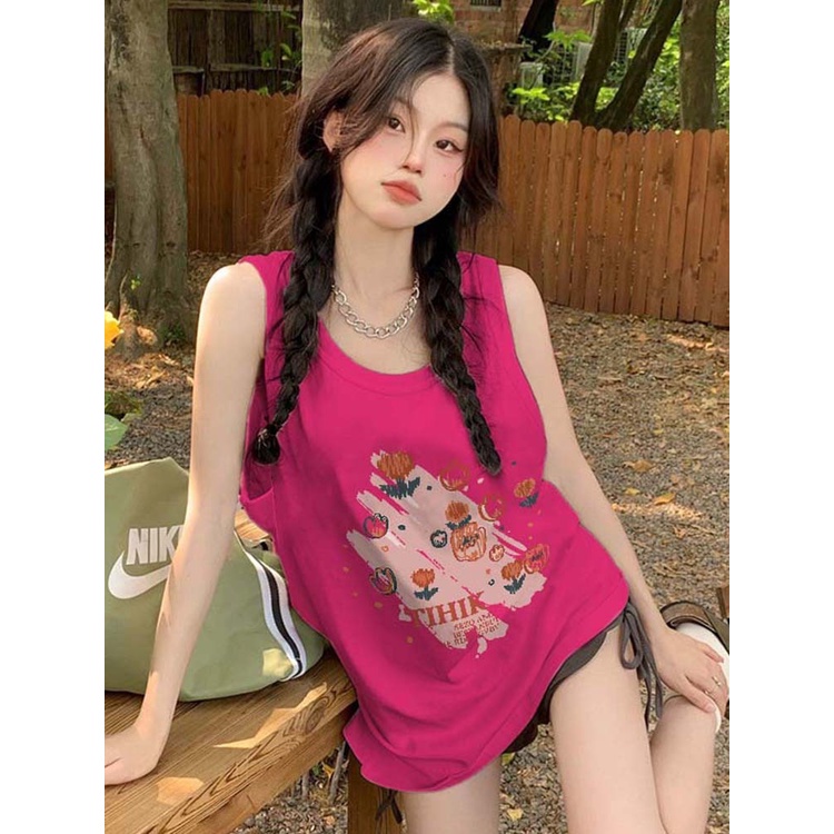 NRVP Áo Thun Cotton Ngắn Tay In Họa Tiết Thời Trang Hàn Quốc Mới 2023