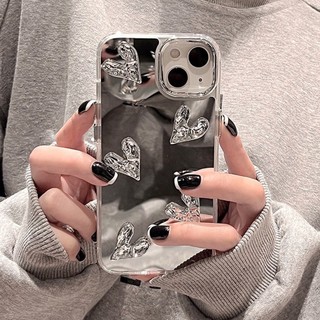 Ốp Điện Thoại Silicone Mềm Mặt Gương Chống Sốc Cho iPhone 11 12 13 14 Pro MAX 7 8 Plus SE 2020 11Pro X XR XS MAX