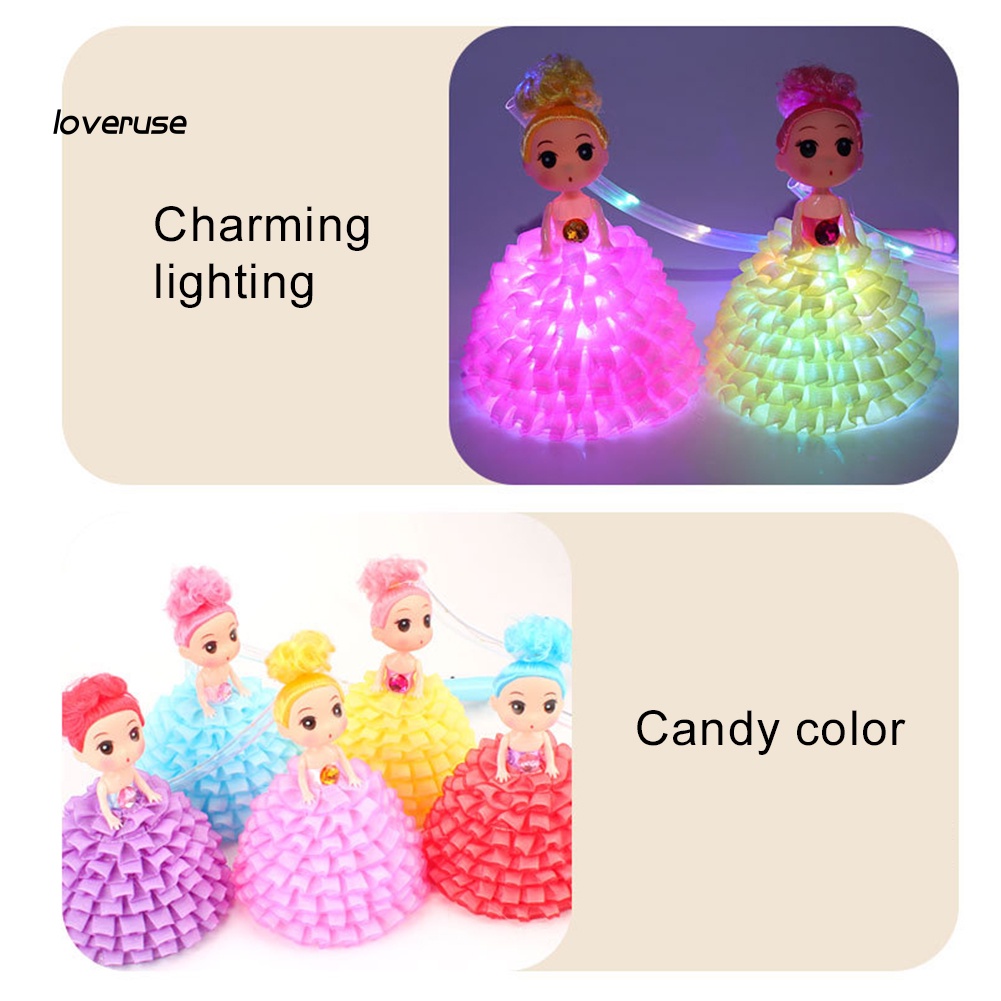 Lồng Đèn Đồ Chơi Búp Bê Hoạt Hình DIY Dễ Thương Cho Bé Gái