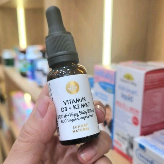 Vitamin D3 K2 MK7 Cho Trẻ Sơ Sinh Tốt Nhất Hiện Nay - Lọ 20ml - Xuất xứ Đức
