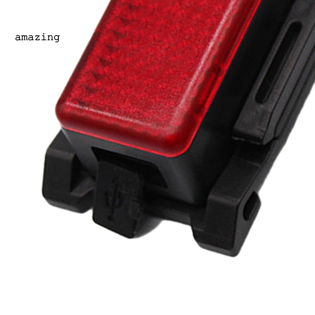 1 Bộ Đèn Pha Sạc USB Nhiều Chế Độ Gắn Đuôi Xe Đạp