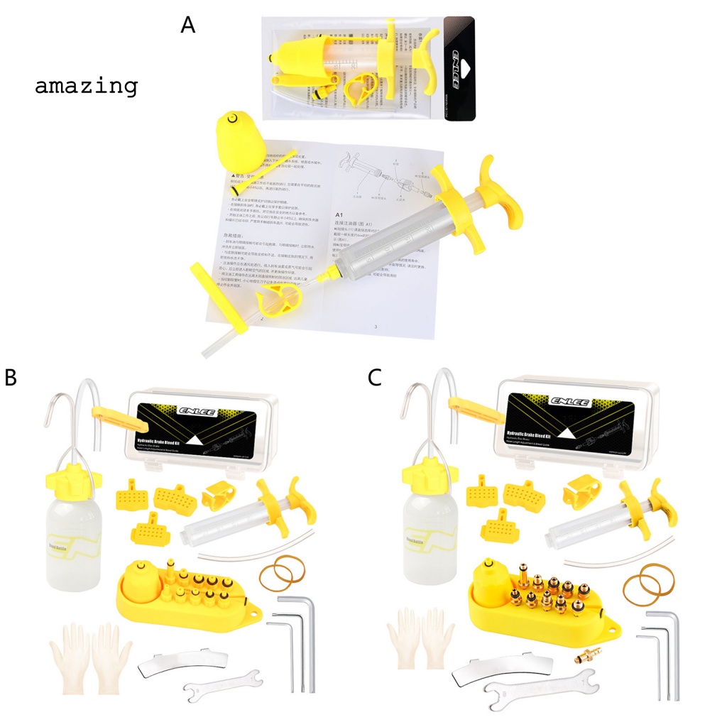 1 Bộ Dụng Cụ Bơm Dầu Phanh Xe Đạp Trọng Lượng Nhẹ Không Dễ Vỡ