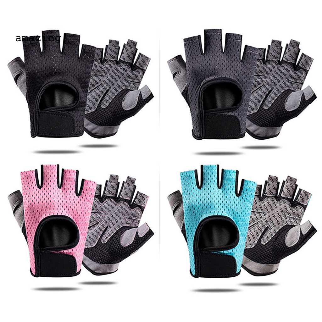 1 Đôi Găng Tay Thể Thao Nửa Ngón Chống Sốc