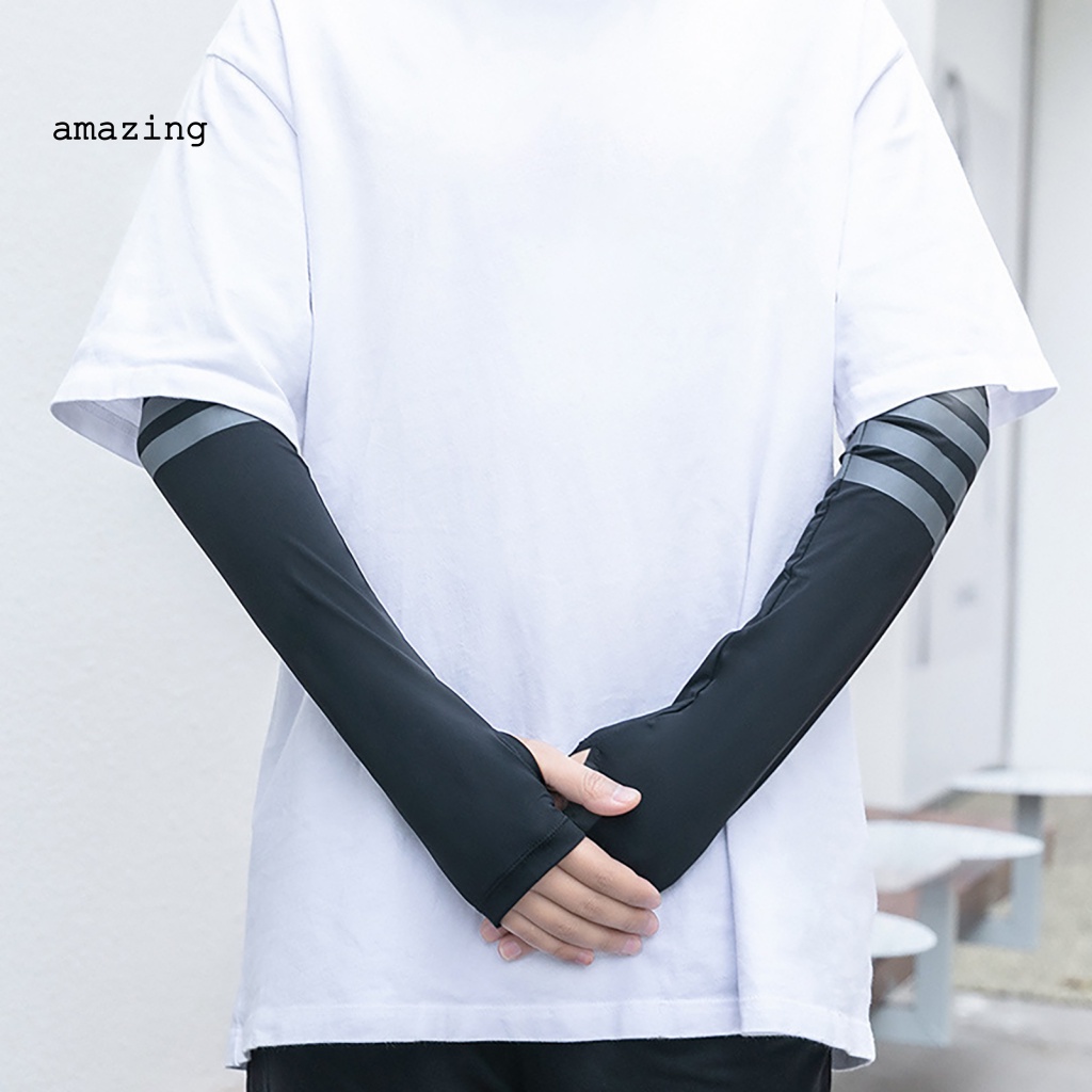 1 Cặp Vỏ Bọc Cánh Tay Bằng Lụa Lạnh Chống Biến Dạng Chống Mài Mòn Cho Hoạt Động Thể Thao Ngoài Trời