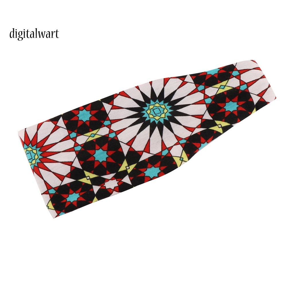 Kỹ Thuật Số| Băng Đô Thể Thao Chất Liệu Cotton Co Giãn Họa Tiết Hoa Hướng Dương