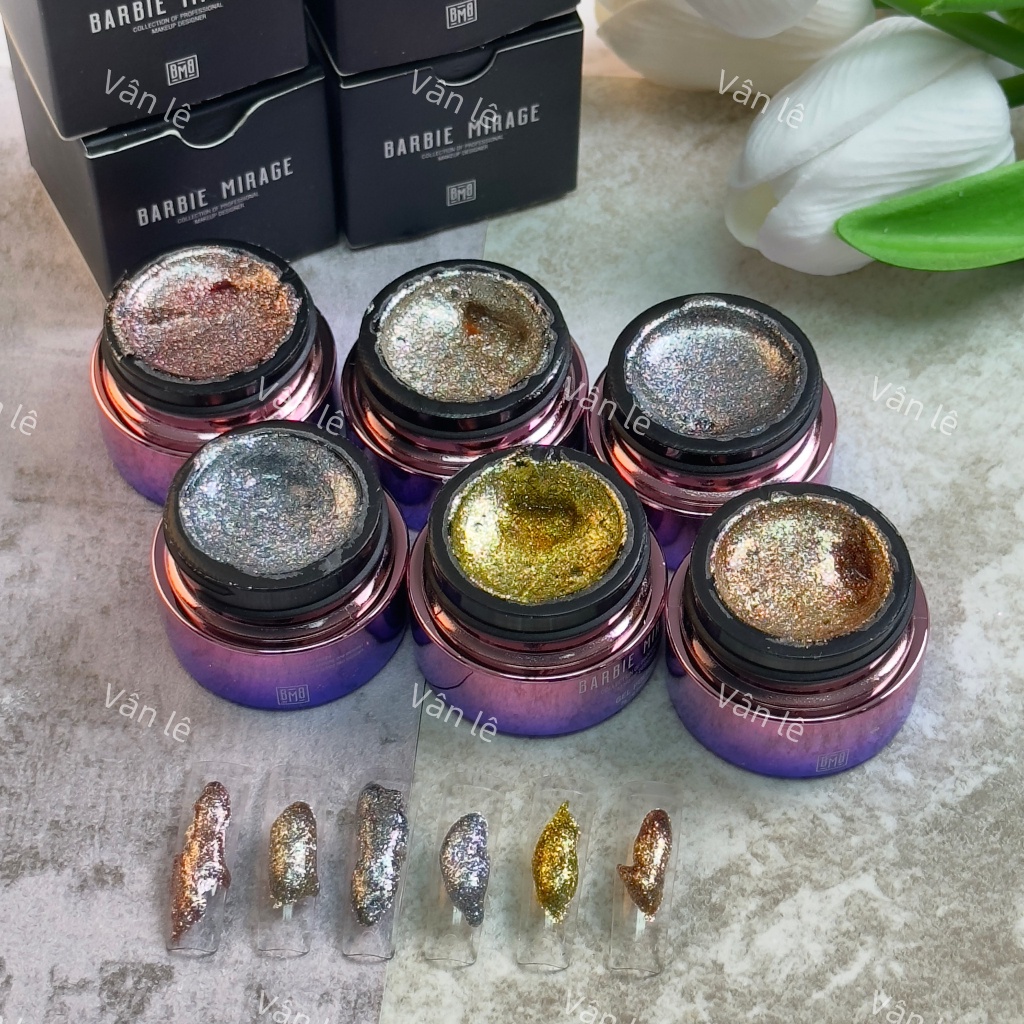 Gel vẽ nhũ siêu sáng cao cấp Barbie trang trí móng Siêu Sale