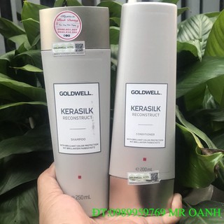 Dầu gội xả siêu phục hồi Goldwell Kerasilk Reconstruct 250ml/200ml