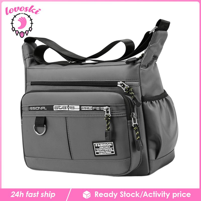 Túi Tote Nhiều Ngăn Có Khóa Kéo Thời Trang Cho Nam Và Nữ