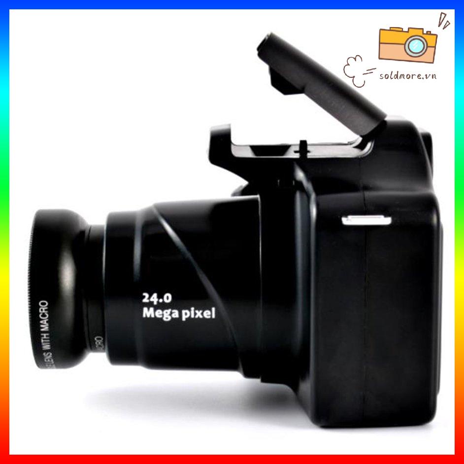 SLR Máy ảnh kỹ thuật số có thể sạc lại Ống kính góc siêu rộng Macro 3.0 inch