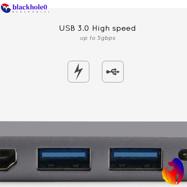 Bộ Chia Cổng Sạc Usb 3.0 Type c Sang Rj45 HD-MI 4k Thunderbolt 3 Usb-c Chất Lượng Cao