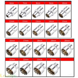 ⭐2023 ⭐Socket 3/8\" Square Driver 6-24mm Chrome Vanadium Steel Ratchet Socket