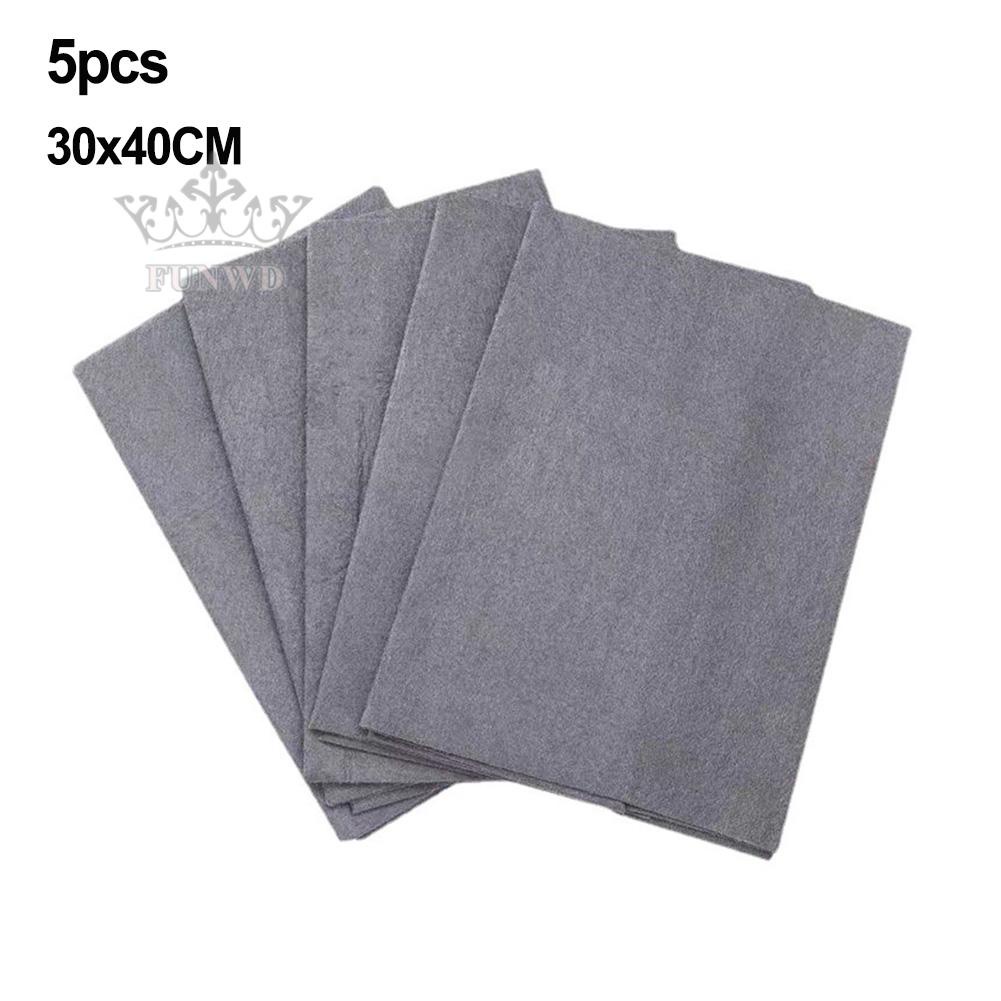 Bộ 5 Khăn Lau Kính Bằng Thép Không Gỉ Và Sứ