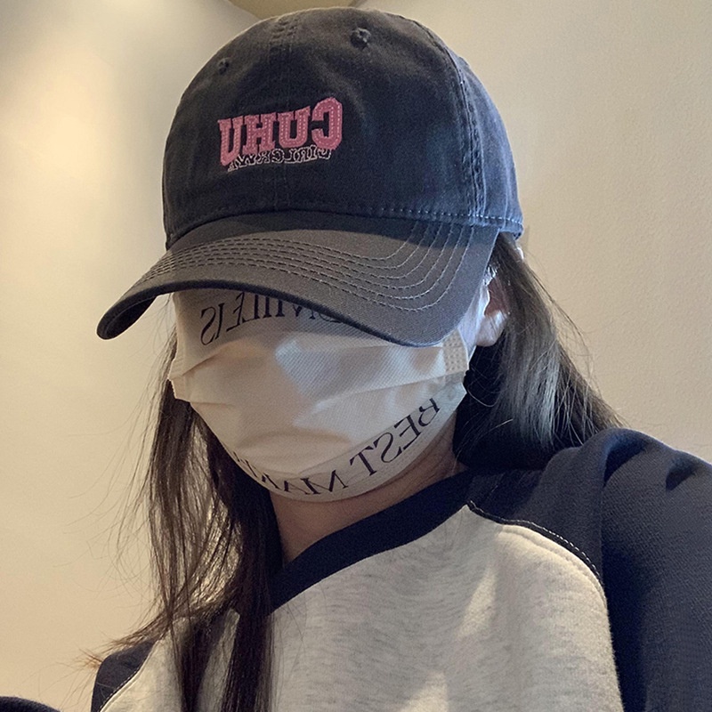 Mũ Lưỡi Trai Mềm Thêu Chữ Phong Cách Hàn Quốc Thời Trang Mùa Hè Cho Nữ